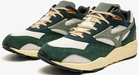 Кроссовки Mizuno Contender Pristine/Agave Green/Pine Grove - Фото 2 большая