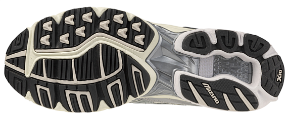 Кроссовки Mizuno Wave Rider 10 Snow White/Slate/Bistro Green - Фото 5 большая