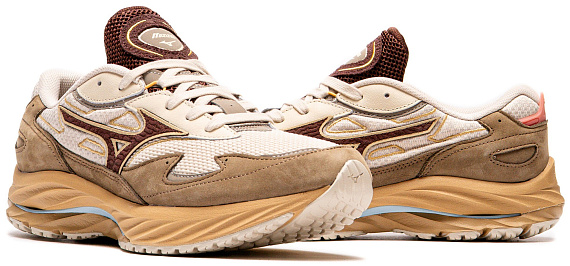 Кроссовки Mizuno Wave Rider Beta Vintage Khaki/Chicory Coffee/Lan - Фото 2 большая