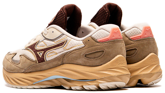 Кроссовки Mizuno Wave Rider Beta Vintage Khaki/Chicory Coffee/Lan - Фото 3 большая