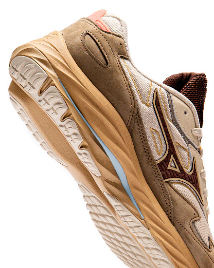 Кроссовки Mizuno Wave Rider Beta Vintage Khaki/Chicory Coffee/Lan - Фото 5 большая