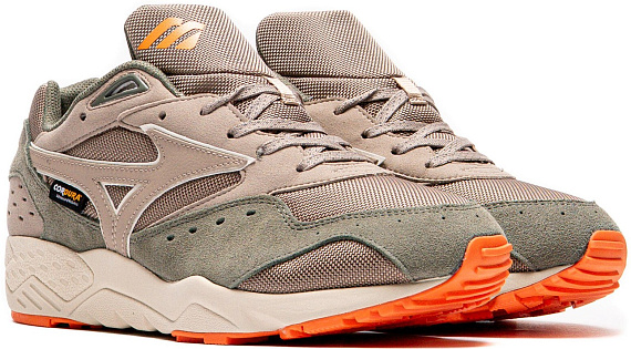 Кроссовки Mizuno Contender Agave Green/Vintage Khaki/Vibrant Orange - Фото 2 большая