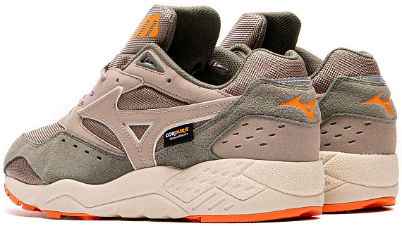 Кроссовки Mizuno Contender Agave Green/Vintage Khaki/Vibrant Orange - Фото 3 большая