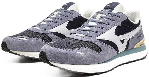 Кроссовки Mizuno RB87 Odyssey Gray/White/Blue Granite - Фото 2 большая