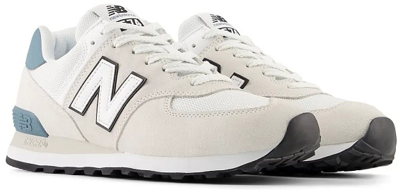 Кроссовки New Balance 574 White - Фото 3 большая