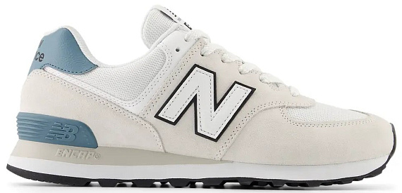 Кроссовки New Balance 574 White - Фото 1 большая