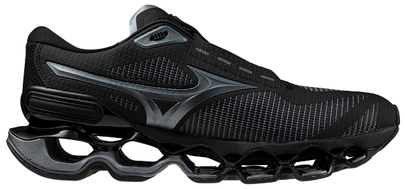Кроссовки Mizuno Wave Prophecy 15 Black/Metallic Gray/Iron Gate - Фото 3 большая