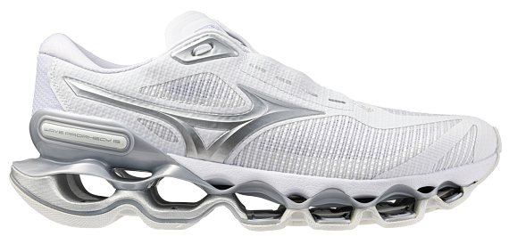 Кроссовки Mizuno Wave Prophecy 15 White/Galaxy Silver - Фото 1 большая