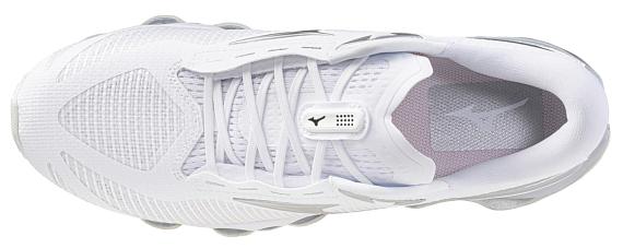 Кроссовки Mizuno Wave Prophecy 15 White/Galaxy Silver - Фото 5 большая