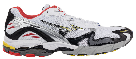 Кроссовки мужские Mizuno Wave Rider 10 Бел/Чер/Крас - Фото 1 большая
