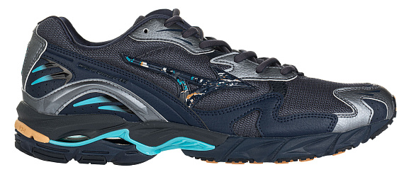 Кроссовки мужские Mizuno Wave Rider 10 Т.Син/Т.Син/Бирюз - Фото 1 большая