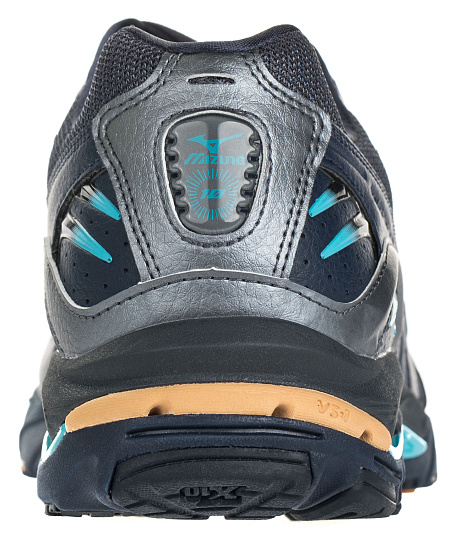 Кроссовки мужские Mizuno Wave Rider 10 Т.Син/Т.Син/Бирюз - Фото 3 большая