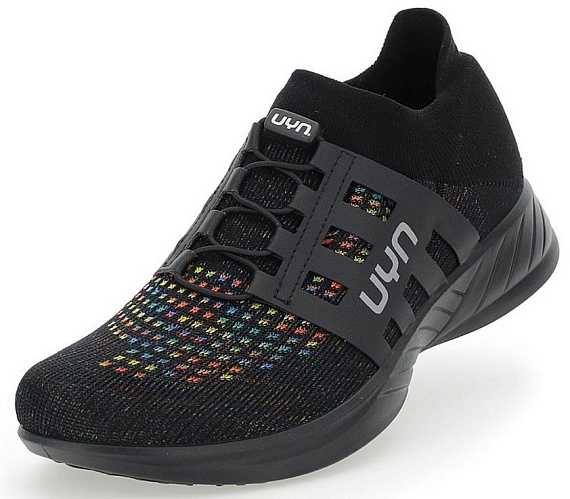 Кроссовки мужские UYN Rainbow Tune Black Sole Black/Multicolor - Фото 7 большая