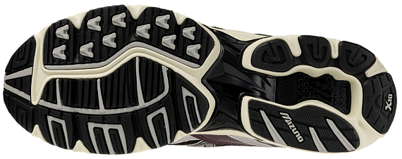Кроссовки Mizuno Wave Rider 10 Harbor Mist/Blk/Fig - Фото 3 большая