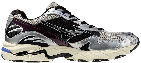 Кроссовки Mizuno Wave Rider 10 Harbor Mist/Blk/Fig - Фото 4 большая
