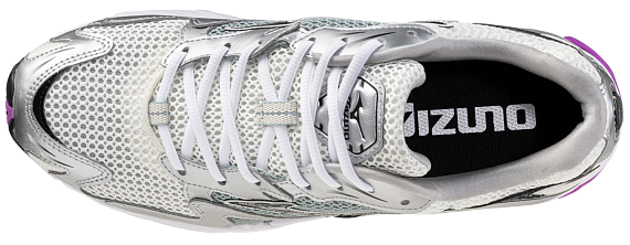 Кроссовки Mizuno Wave Rider 10 Snow White/Blk/Slate - Фото 4 большая