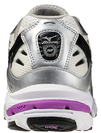 Кроссовки Mizuno Wave Rider 10 Snow White/Blk/Slate - Фото 5 большая