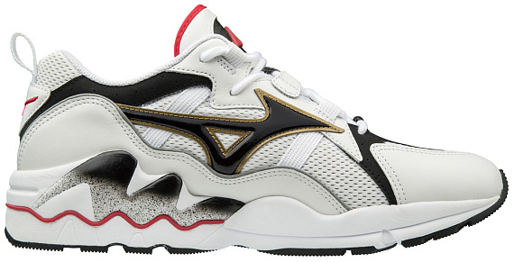 Кроссовки мужские Mizuno Wave Rider 1 Og Бел/Чер/Крас - Фото 6 большая