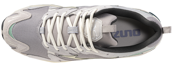 Кроссовки Mizuno Wave Rider 10 Opal Gray/Pristine/Creme de Me - Фото 3 большая