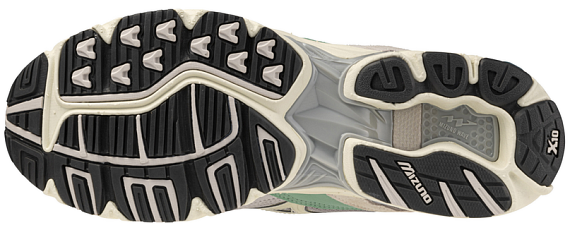 Кроссовки Mizuno Wave Rider 10 Opal Gray/Pristine/Creme de Me - Фото 5 большая