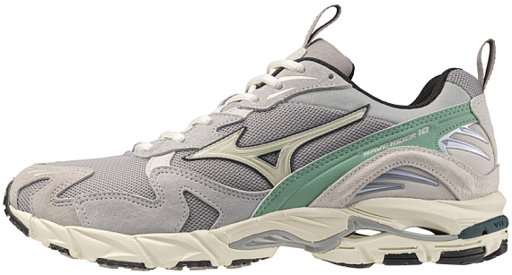 Кроссовки Mizuno Wave Rider 10 Opal Gray/Pristine/Creme de Me - Фото 6 большая