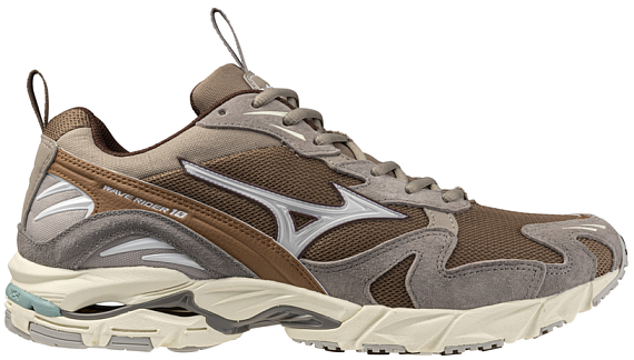 Кроссовки Mizuno Wave Rider 10 Fossil/White/Thrush - Фото 1 большая