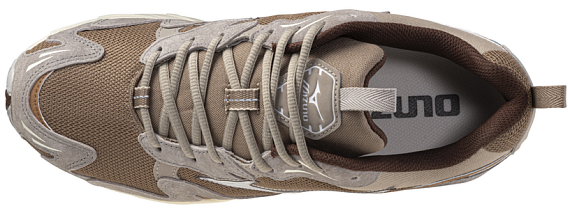 Кроссовки Mizuno Wave Rider 10 Fossil/White/Thrush - Фото 3 большая