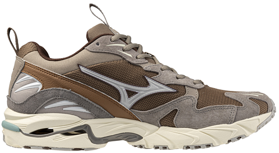 Кроссовки Mizuno Wave Rider 10 Fossil/White/Thrush - Фото 4 большая