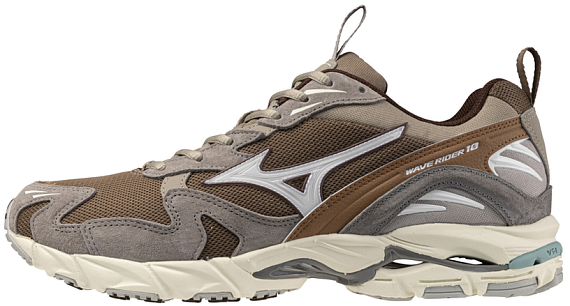 Кроссовки Mizuno Wave Rider 10 Fossil/White/Thrush - Фото 6 большая
