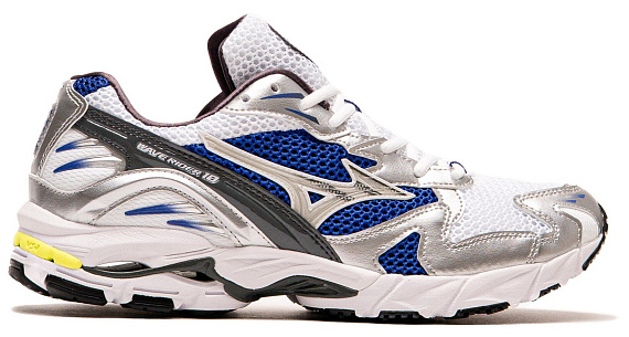 Кроссовки Mizuno Wave Rider 10 White/Silver/SurfTheWeb - Фото 1 большая