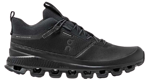 Кроссовки мужские On Cloud Hi Waterproof All Black - Фото 1 большая