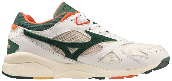 Кроссовки Mizuno Sky Medal Swhte/Bisgreen/Mecaorng - Фото 1 большая