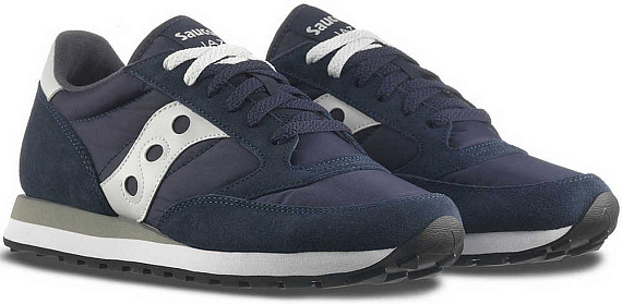 Кроссовки Saucony Jazz Original Navy/White - Фото 2 большая