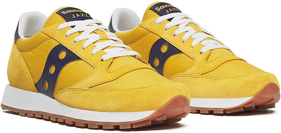 Кроссовки Saucony Jazz Original Yellow/Navy - Фото 2 большая