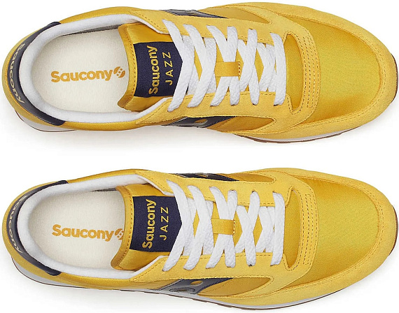 Кроссовки Saucony Jazz Original Yellow/Navy - Фото 5 большая