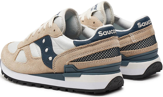 Кроссовки Saucony Shadow Original White/Navy - Фото 4 большая