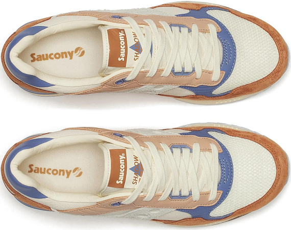 Кроссовки Saucony Shadow 5000 Light Beige/Rust - Фото 5 большая
