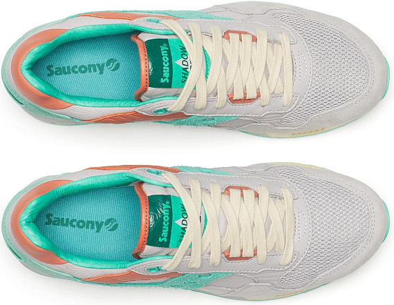 Кроссовки Saucony Shadow 5000 Dove/Teal - Фото 5 большая