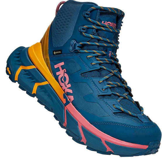 Кроссовки мужские Hoka Tennine Hike Gtx Moroccan Blue/Saffron - Фото 1 большая