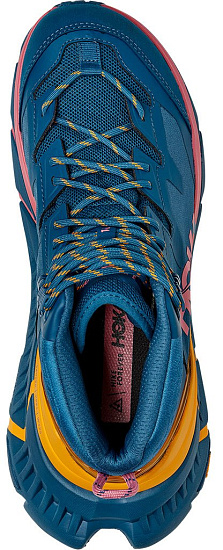 Кроссовки мужские Hoka Tennine Hike Gtx Moroccan Blue/Saffron - Фото 4 большая