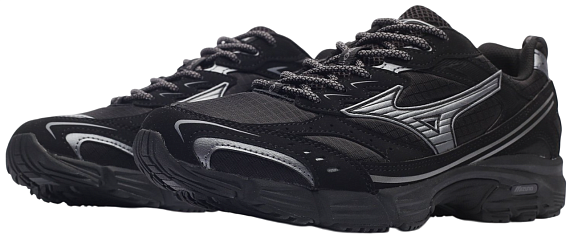 Кроссовки Mizuno Mxr Tech Black/Metallic Gray - Фото 4 большая