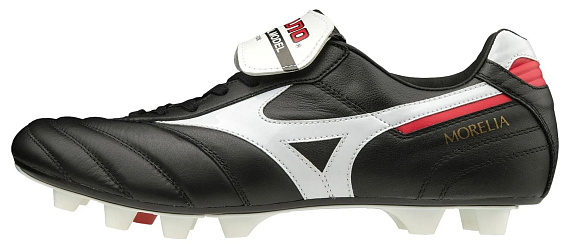 Бутсы Mizuno Morelia Ii Japan Black/White/Chinese Red - Фото 1 большая