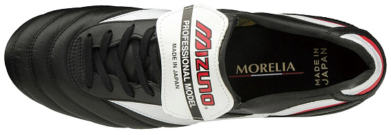 Бутсы Mizuno Morelia Ii Japan Black/White/Chinese Red - Фото 3 большая