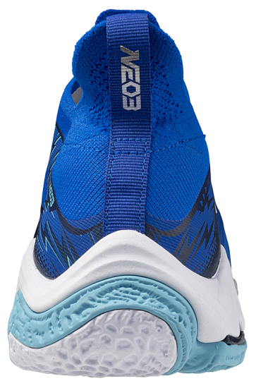 Кроссовки Mizuno Wave Lightning Neo 3 Mugen Blue/White/Estate Blue - Фото 2 большая