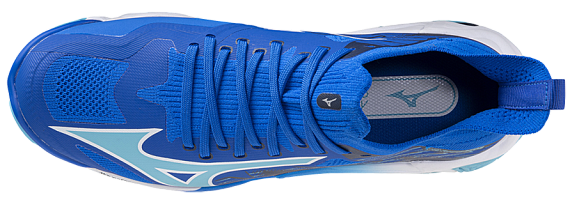 Кроссовки Mizuno Wave Lightning Neo 3 Mugen Blue/White/Estate Blue - Фото 3 большая