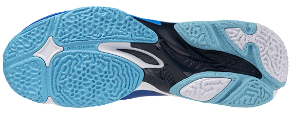 Кроссовки Mizuno Wave Lightning Neo 3 Mugen Blue/White/Estate Blue - Фото 4 большая