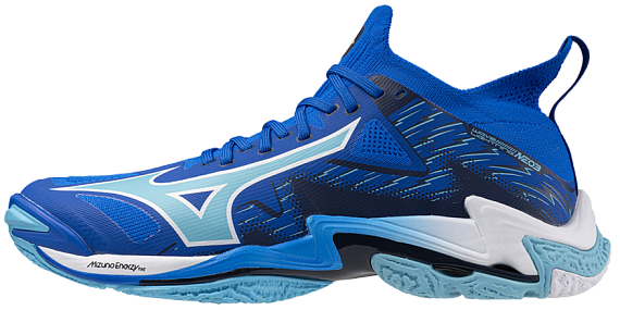 Кроссовки Mizuno Wave Lightning Neo 3 Mugen Blue/White/Estate Blue - Фото 5 большая