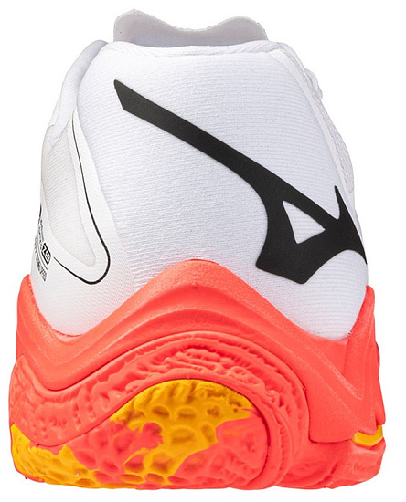 Кроссовки Mizuno Wave Lightning Z8 White/Fiery Coral 2/Citrus - Фото 3 большая