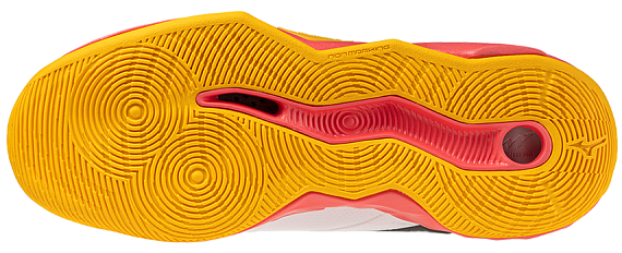 Кроссовки Mizuno Wave Momentum Pro White/Fiery Coral 2/Citrus - Фото 2 большая