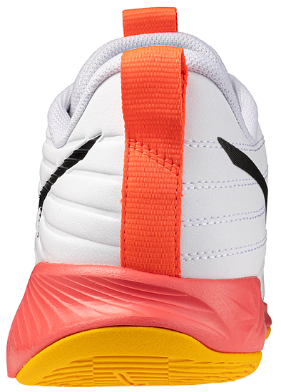 Кроссовки Mizuno Wave Momentum Pro White/Fiery Coral 2/Citrus - Фото 5 большая